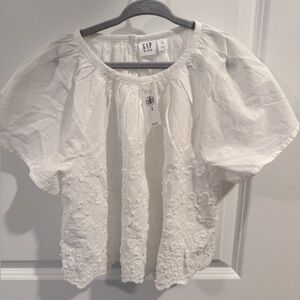 NWT Girls white GapKids blouse
